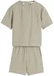 Chemise et short garçon (ens. 2 pces.) en gaze de coton, bpc bonprix collection