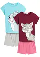 Pyjashort avec coton doux (ens. 4 pces), bonprix