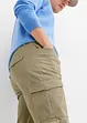 Pantalon slim extensible, jambes droites, avec poches cargo, bonprix