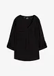 Blouse fluide à col en V et manches longues, bonprix