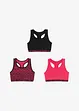 Lot de 3 brassières douces, bonprix
