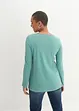 T-shirt manches longues à col boutonné, 100% coton, bonprix