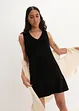 Robe trapèze en tissu éponge, bonprix