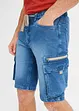 Short long en jean avec poches cargo, Regular Fit, John Baner JEANSWEAR