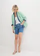 Bermuda en jean Straight, taille moyenne, John Baner JEANSWEAR