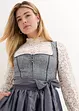 Dirndl avec jacquard et tablier (ens. 2 pces), bonprix