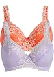 Lot de 2 soutiens-gorge avec dentelle, bonprix