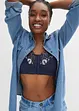 Soutien-gorge grand maintien, sans armatures, avec fermeture devant, bonprix