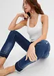 Jean skinny taille basse, raccourci, bonprix