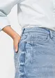 Jean barrel taille haute, coton, bonprix