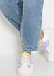 Jean barrel taille haute, coton, bonprix