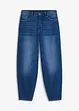 Jean barrel taille haute, coton, bonprix