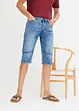 Bermuda long et léger en jean extensible, Regular, bonprix