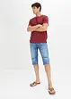 Bermuda long et léger en jean extensible, Regular, bonprix