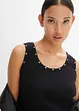 Lot de 2 tops côtelés 100% coton, bonprix