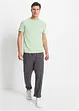 Pantalon droit taille élastiquée en lin majoritaire, Regular, bonprix