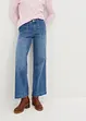 Jean taille moyenne, jambe évasée, avec rivets, bonprix