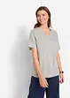 Lot de 5 T-shirts longs et amples à col V, bonprix