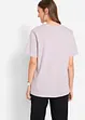 Lot de 5 T-shirts longs et amples à col V, bonprix