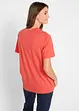 Lot de 5 T-shirts longs et amples à col V, bonprix