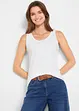 Lot de 5 débardeurs longs 100% coton, bonprix