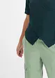 T-shirt cache-cœur en viscose extensible, bonprix
