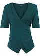 T-shirt cache-cœur en viscose extensible, bonprix