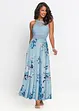 Robe longue estivale avec imprimé floral et dentelle, bonprix