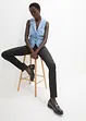 Jean Straight taille mi-haute et élastiquée, très extensible, bonprix