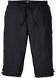 Pantalon 3/4 en microfibre confortable, Regular, bonprix