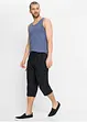 Pantalon 3/4 en microfibre confortable, Regular, bonprix