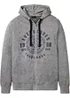 Sweat à capuche zippé confortable, bonprix
