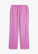 Pantalon large en lin mélangé, bonprix