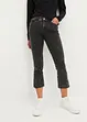 Jean straight, taille moyenne, cropped, extensible, bonprix