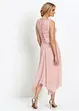 Robe premium en crêpe avec dentelle, bonprix