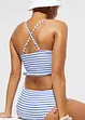 Bikini bandeau (ens. 2 pces) à bretelles amovibles, bonprix