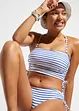 Bikini bandeau (ens. 2 pces) à bretelles amovibles, bonprix
