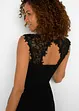 Robe longue avec empiècement dentelle, bonprix