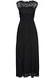 Robe longue avec empiècement dentelle, bonprix