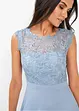 Robe longue avec empiècement dentelle, bonprix