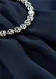 Robe en crêpe avec broche sur l'épaule, bonprix