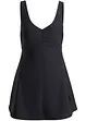 Robe de bain sculptante, maintien modéré, col V, bonprix