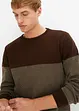 Pull avec imprimé chevrons, bonprix