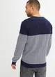 Pull en maille fine avec imprimé chevrons, bonprix