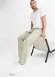 Pantalon chino extensible, ample en coton, droit, bonprix