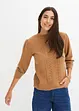 Pull manches 3/4 à détails ajourés, bonprix