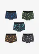 Lot de 5 boxers garçon, bonprix