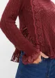 Pull en maille avec dentelle, bonprix