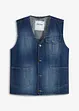 Gilet sans manches en jean, Regular Fit, bonprix