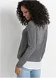 Pull à empiècement chemisier, bonprix
